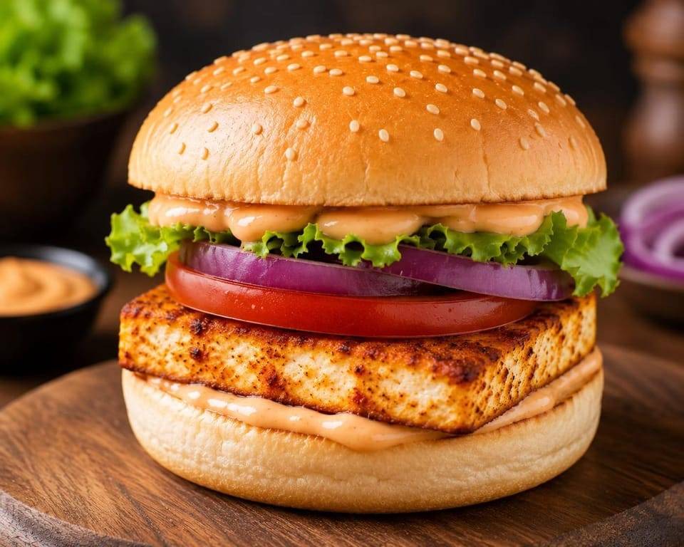 Classic Paneer Burger from Crave Continental