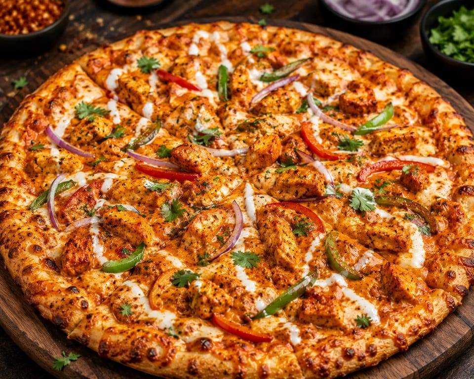 Loaded Tandoori Chicken Pizza from Crave Continental