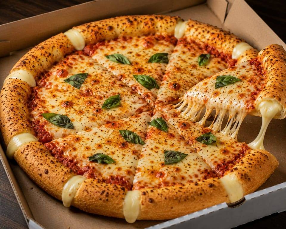 Margherita Cheese Burst Pizza from Crave Continental