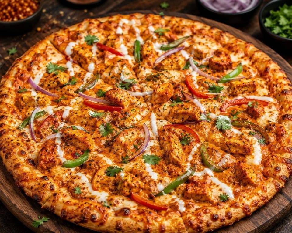 Spicy Paneer Tikka Pizza (12 Inch) from Crave Continental